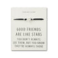 Sterling Silver Friendship Quote Corded Star Bracelet