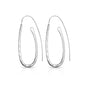 Sterling Silver Hammered Hoop Earrings