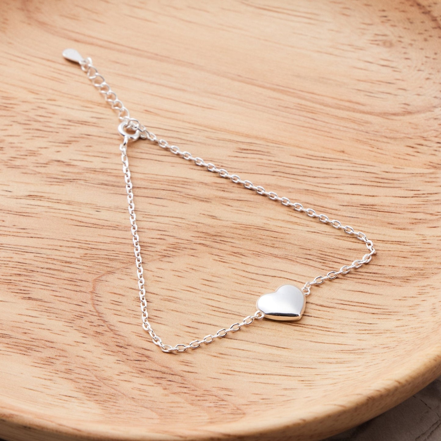 Sterling Silver Heart Bracelet