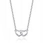 Sterling Silver Heart Link Necklace