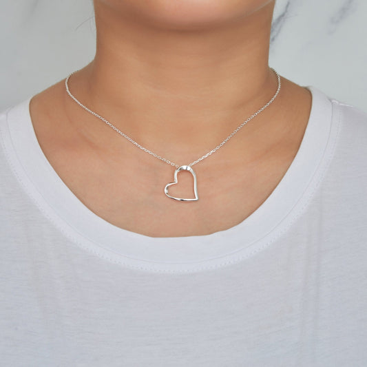 Sterling Silver Heart Pendant Necklace