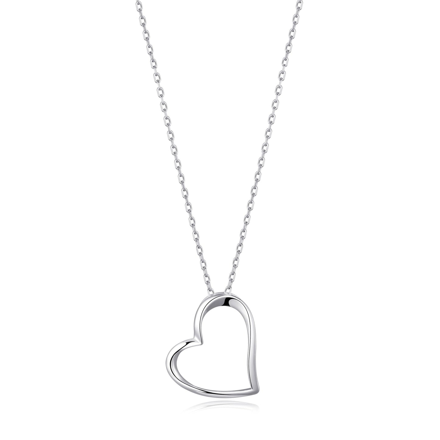 Sterling Silver Heart Pendant Necklace