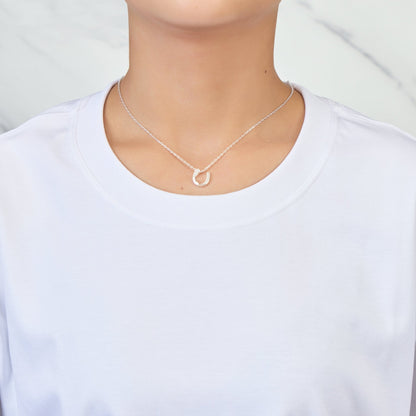 Collier Fer à Cheval en Argent Sterling Orné de Cristaux Zircondia®