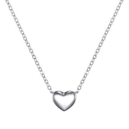 Sterling Silver I Couldn't Say I Do Without You Bridal Heart Necklace