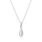 Sterling Silver Infinity Curve Necklace