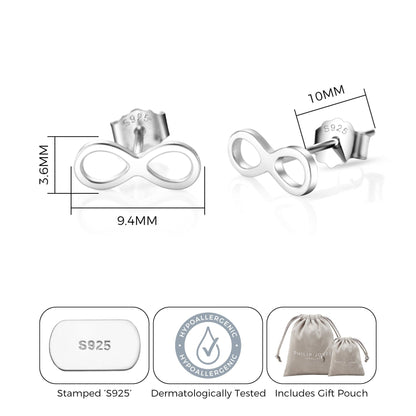 Sterling Silver Infinity Earrings