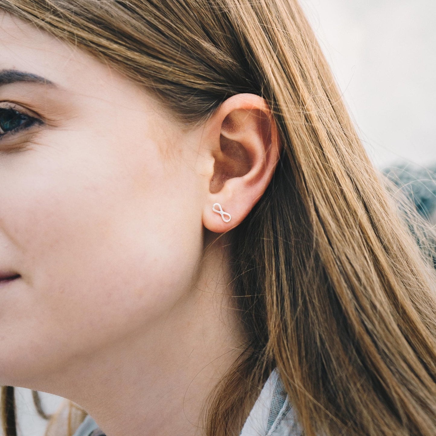 Sterling Silver Infinity Friendship Quote Earrings