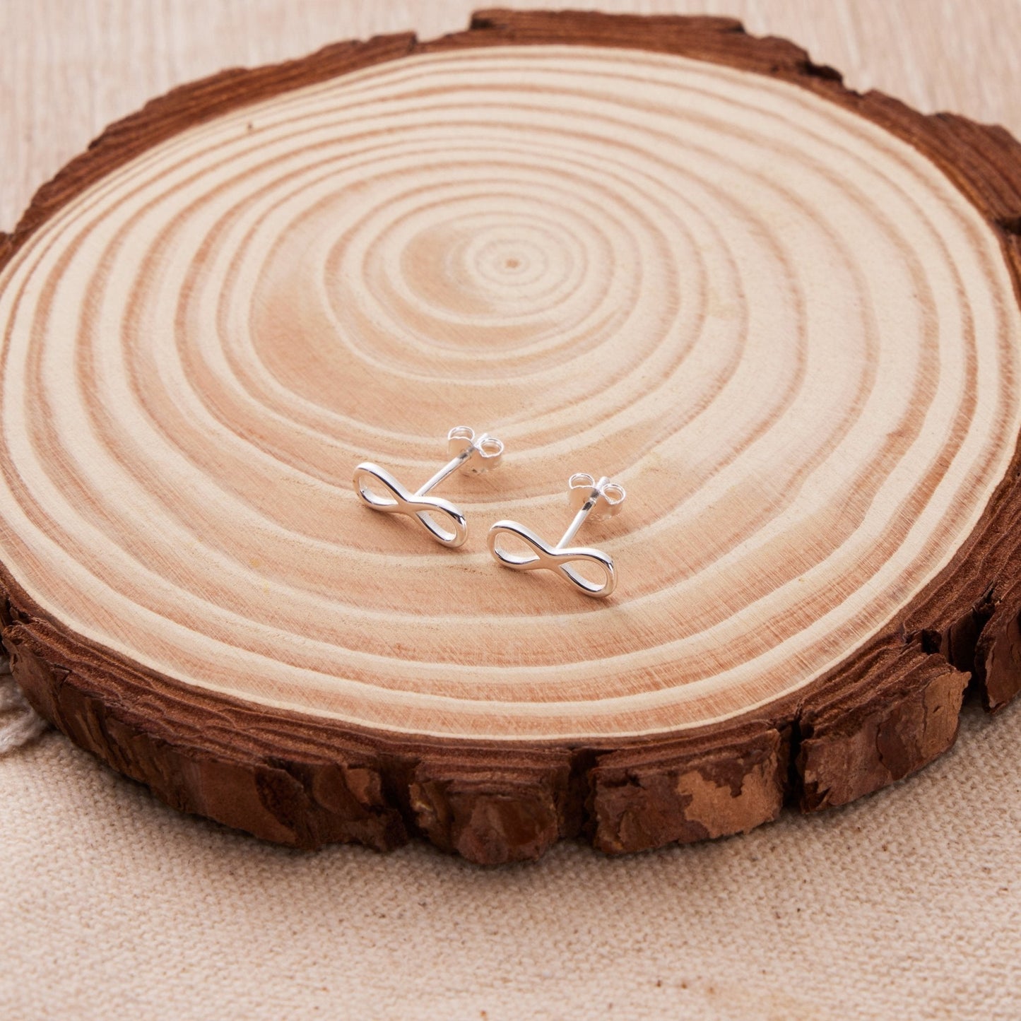 Sterling Silver Infinity Friendship Quote Earrings