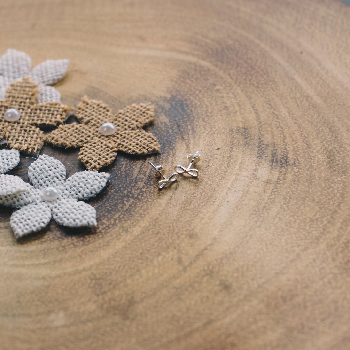 Sterling Silver Infinity Friendship Quote Earrings