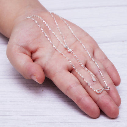 Sterling Silver Infinity Friendship Quote Necklace