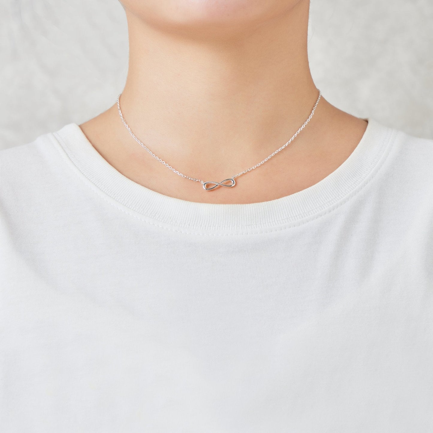 Sterling Silver Infinity Friendship Quote Necklace