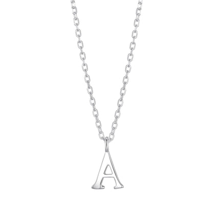 Sterling Silver Initial A Necklace
