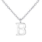 Sterling Silver Initial B Necklace