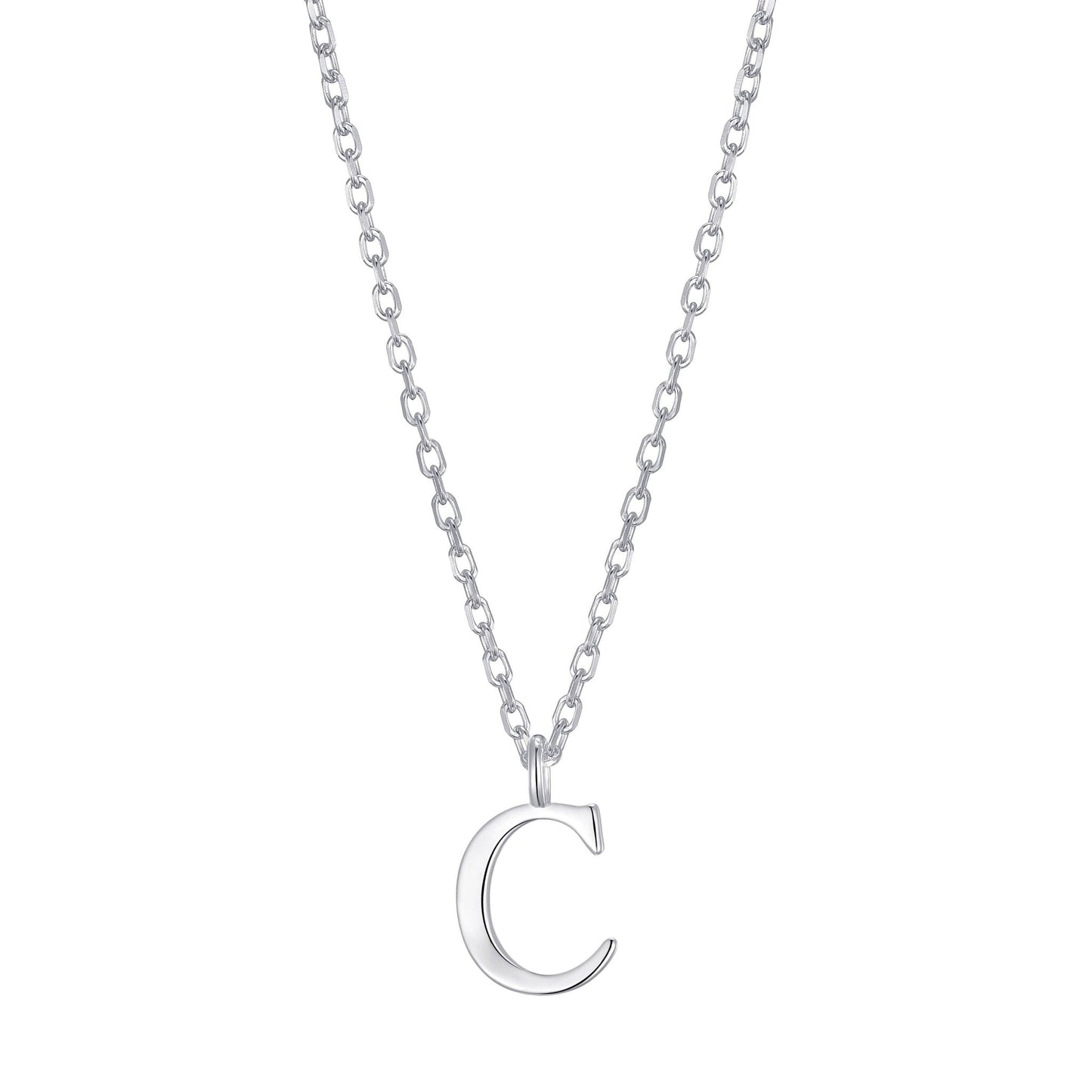 Sterling Silver Initial C Necklace