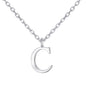 Sterling Silver Initial C Necklace
