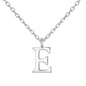 Sterling Silver Initial E Necklace