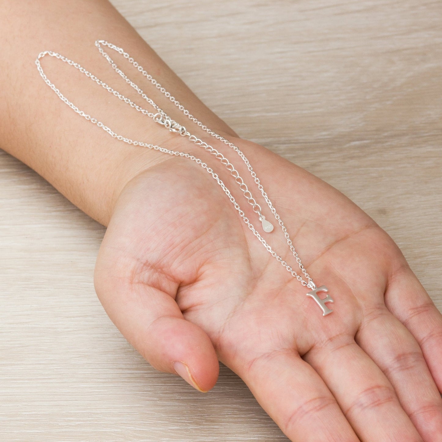 Sterling Silver Initial F Necklace