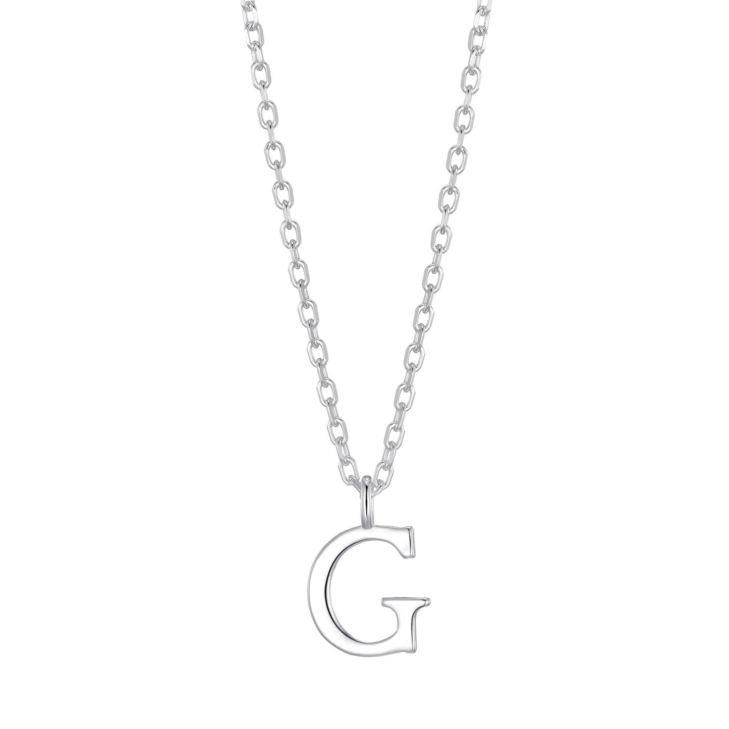 Sterling Silver Initial G Necklace