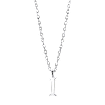 Sterling Silver Initial I Necklace