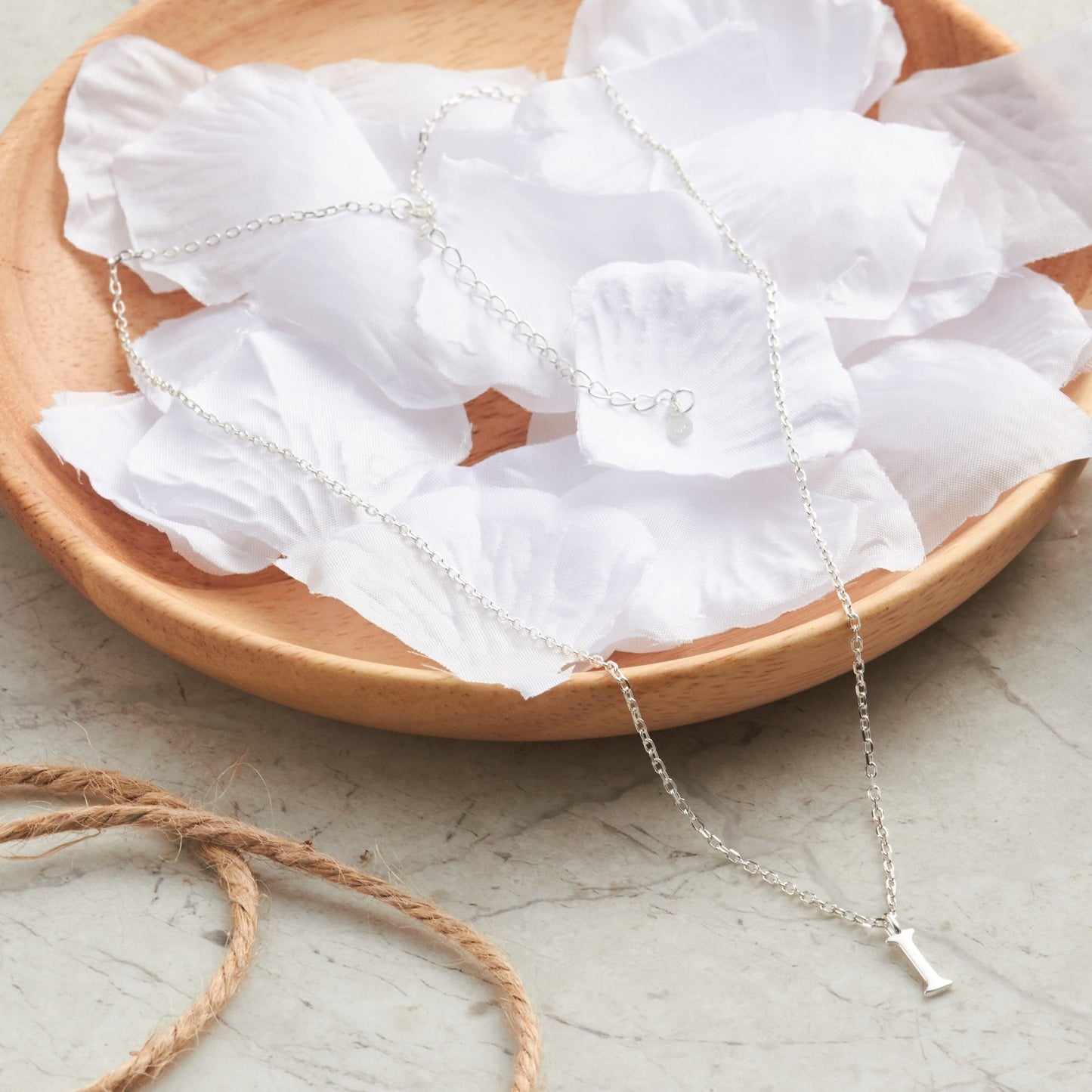 Sterling Silver Initial I Necklace