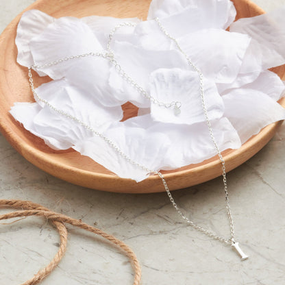 Sterling Silver Initial I Necklace