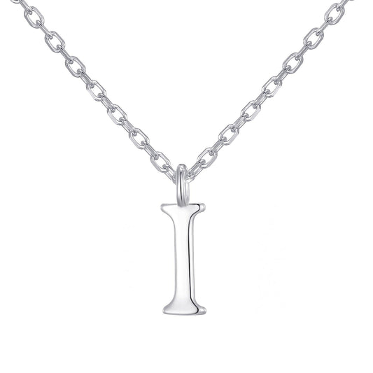 Sterling Silver Initial I Necklace