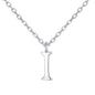 Sterling Silver Initial I Necklace