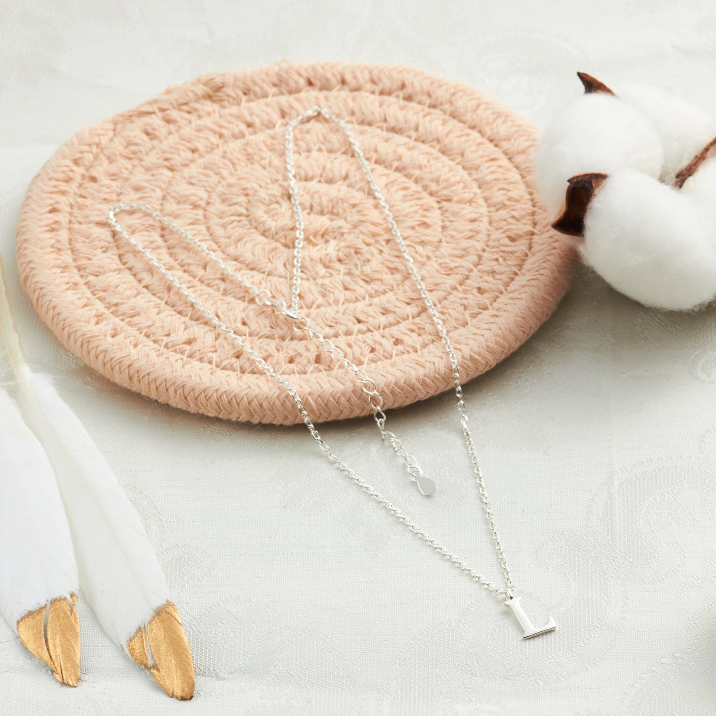 Sterling Silver Initial L Necklace