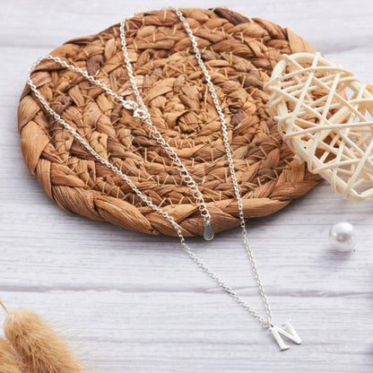 Sterling Silver Initial N Necklace