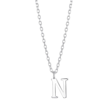 Sterling Silver Initial N Necklace