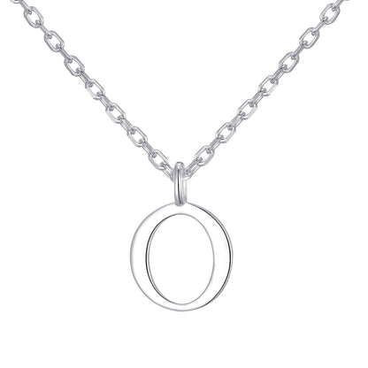 Sterling Silver Initial O Necklace
