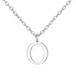 Sterling Silver Initial O Necklace