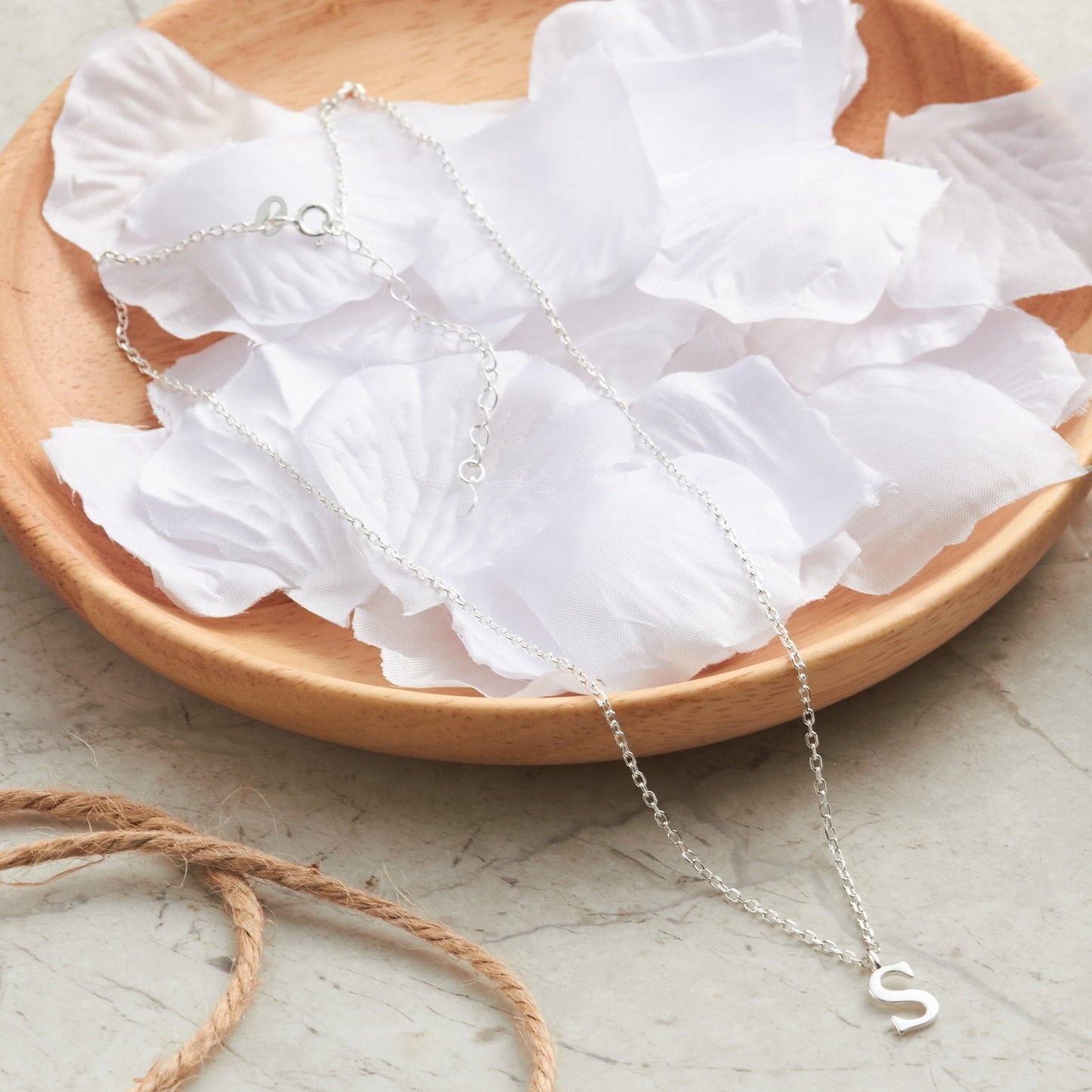 Sterling Silver Initial S Necklace