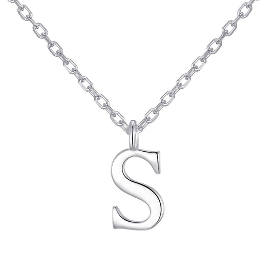 Sterling Silver Initial S Necklace