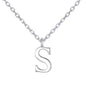 Sterling Silver Initial S Necklace