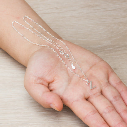 Sterling Silver Initial Z Necklace