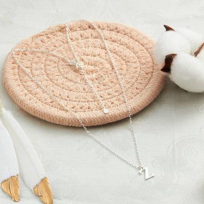 Sterling Silver Initial Z Necklace