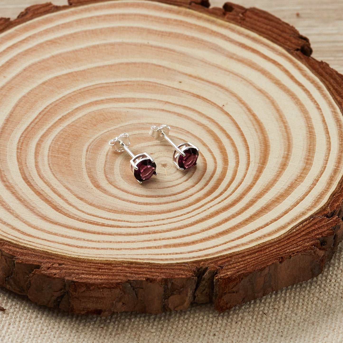 Sterling Silver June (Alexandrite) Birthstone Earrings Created with Zircondia® Crystals