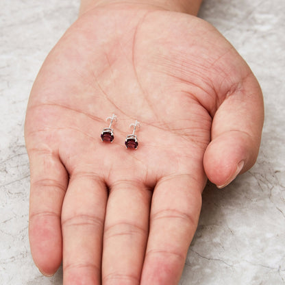 Sterling Silver June (Alexandrite) Birthstone Earrings Created with Zircondia® Crystals