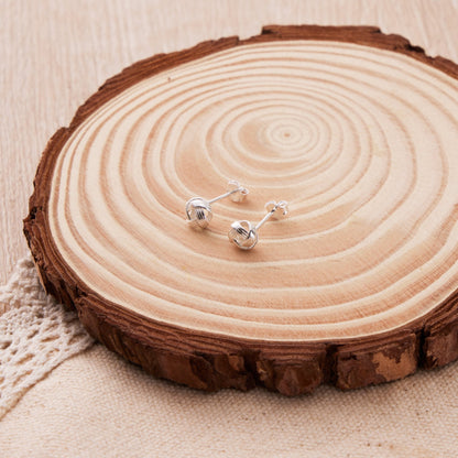 Sterling Silver Knot Earrings