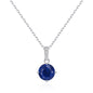 Sterling Silver Lapis Gemstone Necklace