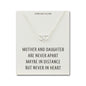Sterling Silver Mother and Daughter Quote Heart Link Necklace