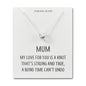 Sterling Silver Mum Quote Knot Necklace