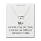 Sterling Silver Nan Quote Heart Link Necklace