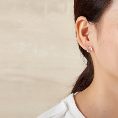 Sterling Silver Open Drop Earrings