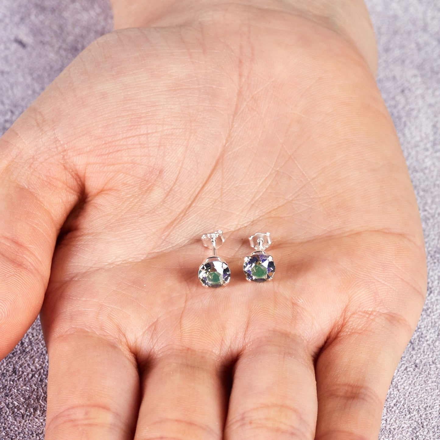 Sterling Silver Paradise Shine Earrings Created with Zircondia® Crystals