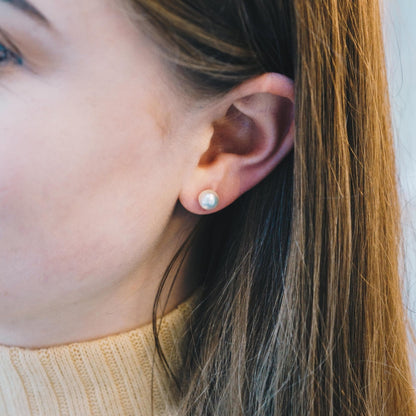 Sterling Silver Pearl Earrings