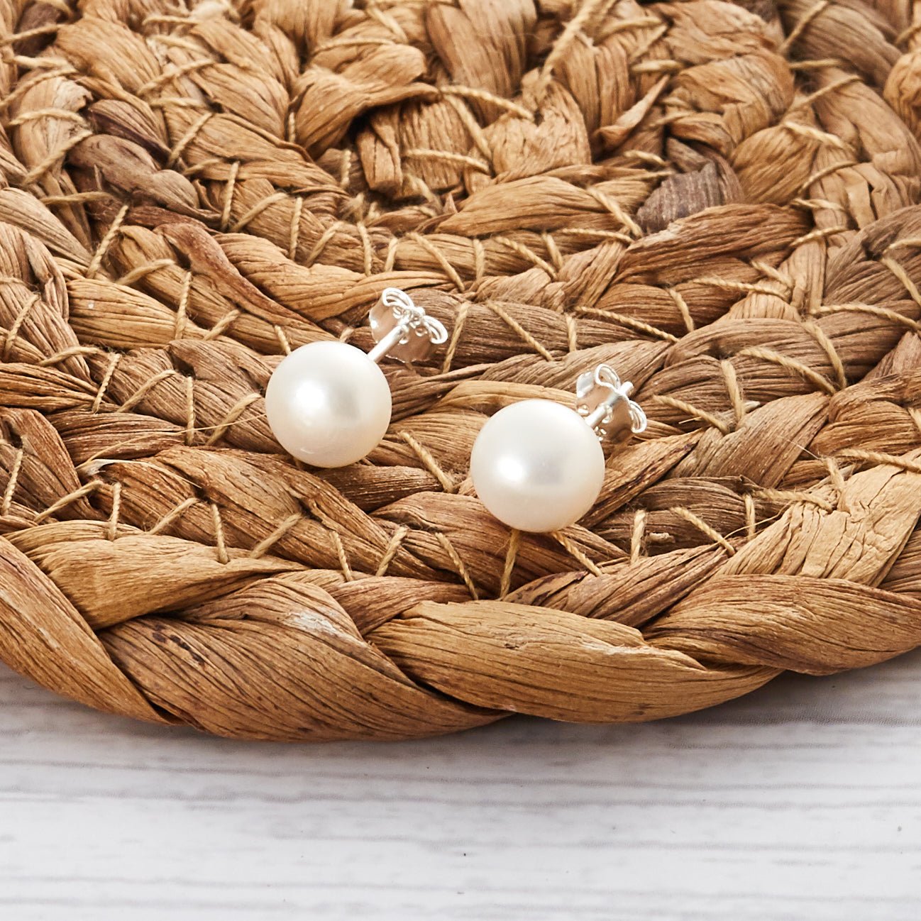 Sterling Silver Pearl Earrings