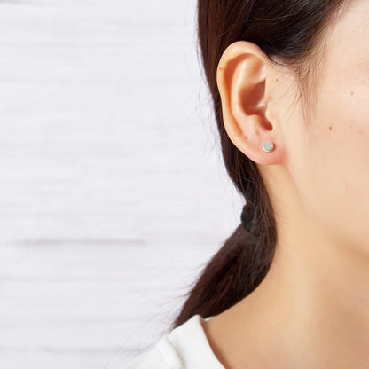 Sterling Silver Round Earrings