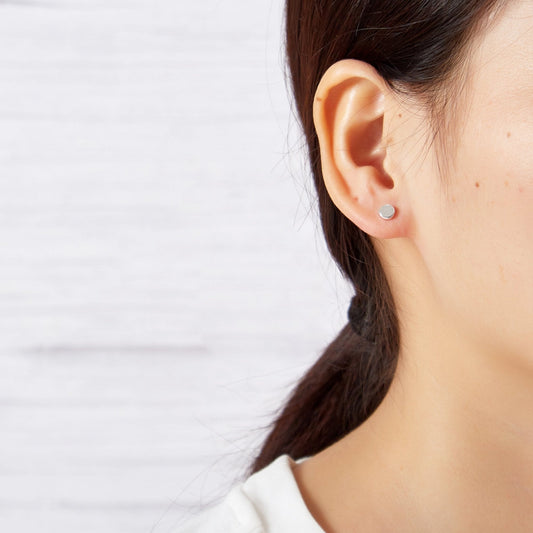 Sterling Silver Round Earrings